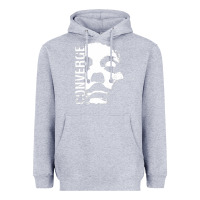 Heather Grey converge Heavyweight Hoodie - linhVisuals