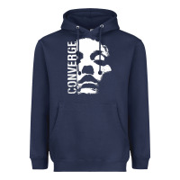 Navy converge Heavyweight Hoodie - linhVisuals