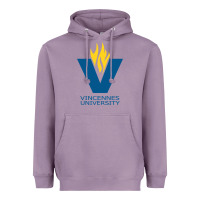 Lavender university of vincennes Heavyweight Hoodie - linhVisuals