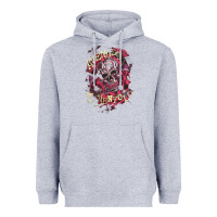 Heather Grey avenged sevenfold Heavyweight Hoodie - linhVisuals