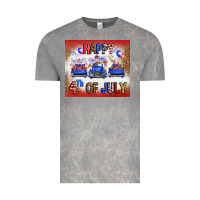 Cloud Rock Western Happy Fourth Of July Vintage Tee - FaDigitalArtStudio