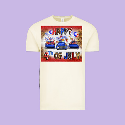 Western Happy Fourth Of July Vintage Tee Designed By Fadigitalartstudio