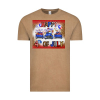 Vintage Coffee Western Happy Fourth Of July Vintage Tee - FaDigitalArtStudio