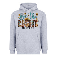 Heather Grey be the light matthew 5 14 Heavyweight Hoodie - JahusDesignShop