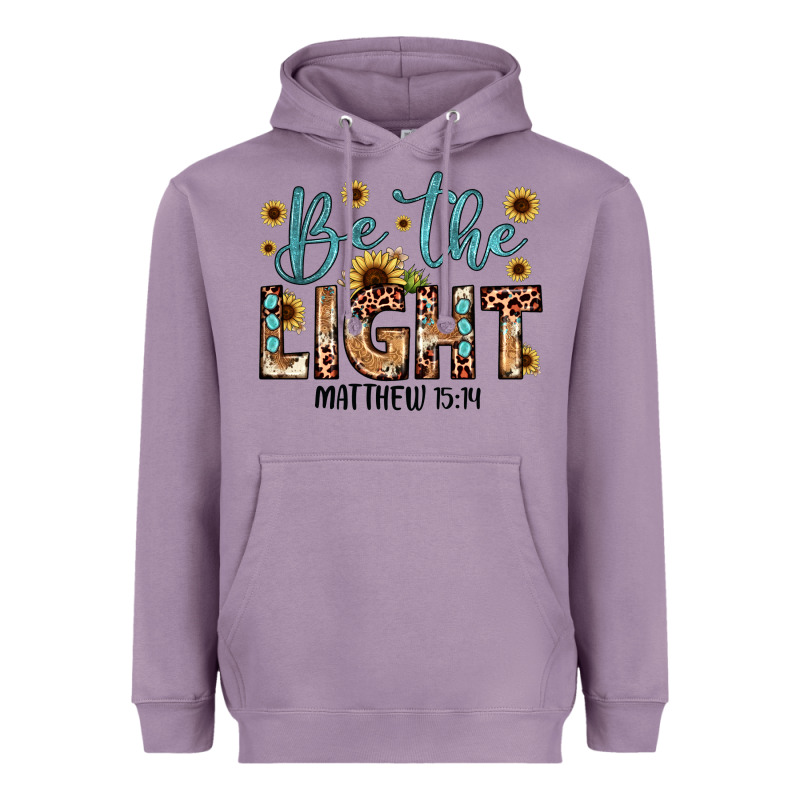 Be The Light Matthew 5 14 Heavyweight Hoodie by JahusDesignShop | Teevron