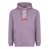 Lavender poker card player believe in something Heavyweight Hoodie - linhVisuals
