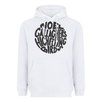 White noel gallagher's high flying birds classic Heavyweight Hoodie - linhVisuals
