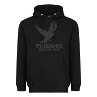 Black noel gallagher's high flying birds classic Heavyweight Hoodie - linhVisuals