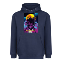 Navy concert wrld Heavyweight Hoodie - linhVisuals