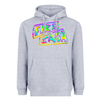 Heather Grey fire saga music Heavyweight Hoodie - linhVisuals
