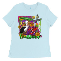 Baby Blue louisiana Ladies Tee - OliviaCreatesArt