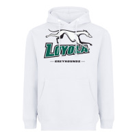 White loyola (md) greyhounds Heavyweight Hoodie - linhVisuals