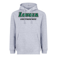 Heather Grey loyola (md) greyhounds Heavyweight Hoodie - linhVisuals