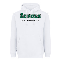 White loyola (md) greyhounds Heavyweight Hoodie - linhVisuals