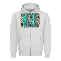 Dove Grey gemstone sunflower cowhide brushstroke Zipper Hoodie - AdoDesignShop