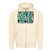 Sandshell gemstone sunflower cowhide brushstroke Zipper Hoodie - AdoDesignShop
