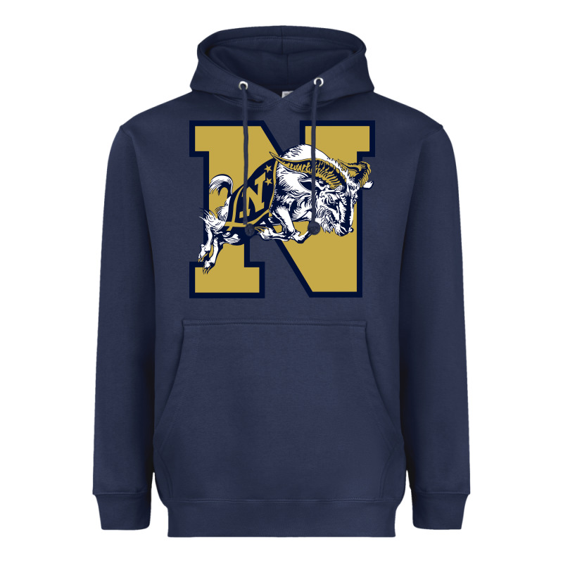 Navy Midshipmen Heavyweight Hoodie by linhVisuals | Teevron