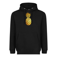 Black gold pineapple Heavyweight Hoodie - linhVisuals