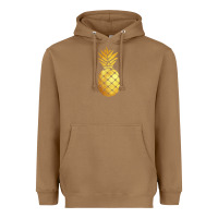 Toasted Coconut gold pineapple Heavyweight Hoodie - linhVisuals