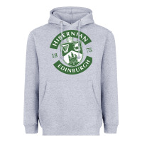 Heather Grey hibernian edinburg Heavyweight Hoodie - linhVisuals