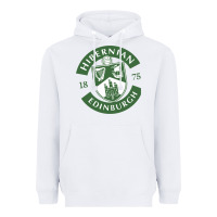 White hibernian edinburg Heavyweight Hoodie - linhVisuals