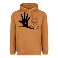 Meerkat rabbit hand shadow Heavyweight Hoodie - linhVisuals