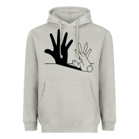 Moon Dust rabbit hand shadow Heavyweight Hoodie - linhVisuals