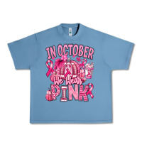 Pebble Blue in october we wear pink american football Urban Heavy Tee - RanaPortraitStore