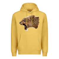 Antique Gold Puma Head Premium Hoodie - LillyAllenDesigns