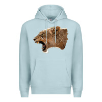 Blue Mist Puma Head Premium Hoodie - LillyAllenDesigns