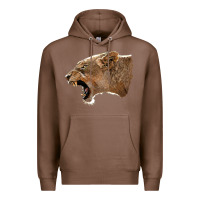 Chestnut Puma Head Premium Hoodie - LillyAllenDesigns