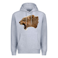 Heather Grey Puma Head Premium Hoodie - LillyAllenDesigns