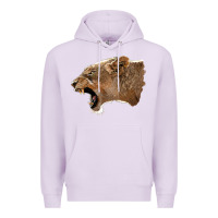 Lilac Puma Head Premium Hoodie - LillyAllenDesigns