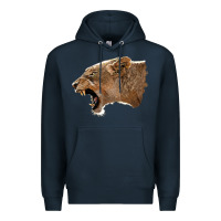 Navy Puma Head Premium Hoodie - LillyAllenDesigns