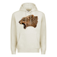 Oatmeal Heather Puma Head Premium Hoodie - LillyAllenDesigns