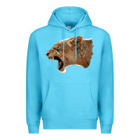 Ocean Blue Puma Head Premium Hoodie - LillyAllenDesigns