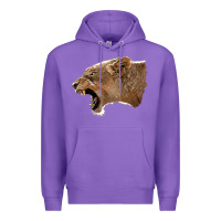 Purple Puma Head Premium Hoodie - LillyAllenDesigns