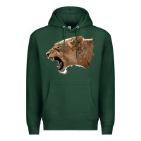 Sports Green Puma Head Premium Hoodie - LillyAllenDesigns