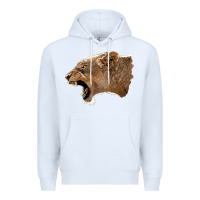 White Puma Head Premium Hoodie - LillyAllenDesigns