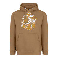 Toasted Coconut navy midshipmen Heavyweight Hoodie - linhVisuals