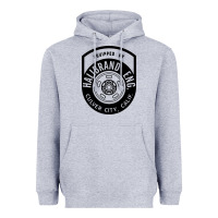 Heather Grey what goes up must come down Heavyweight Hoodie - linhVisuals