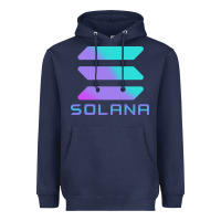 Navy solana cryptocurrency solana Heavyweight Hoodie - linhVisuals
