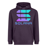 Plum solana cryptocurrency solana Heavyweight Hoodie - linhVisuals
