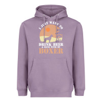 Lavender boxer beer dog lover t  shirt boxer beer dog lover t  shirt Heavyweight Hoodie - linhVisuals