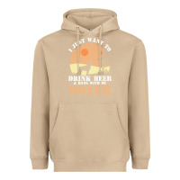 Mushroom boxer beer dog lover t  shirt boxer beer dog lover t  shirt Heavyweight Hoodie - linhVisuals