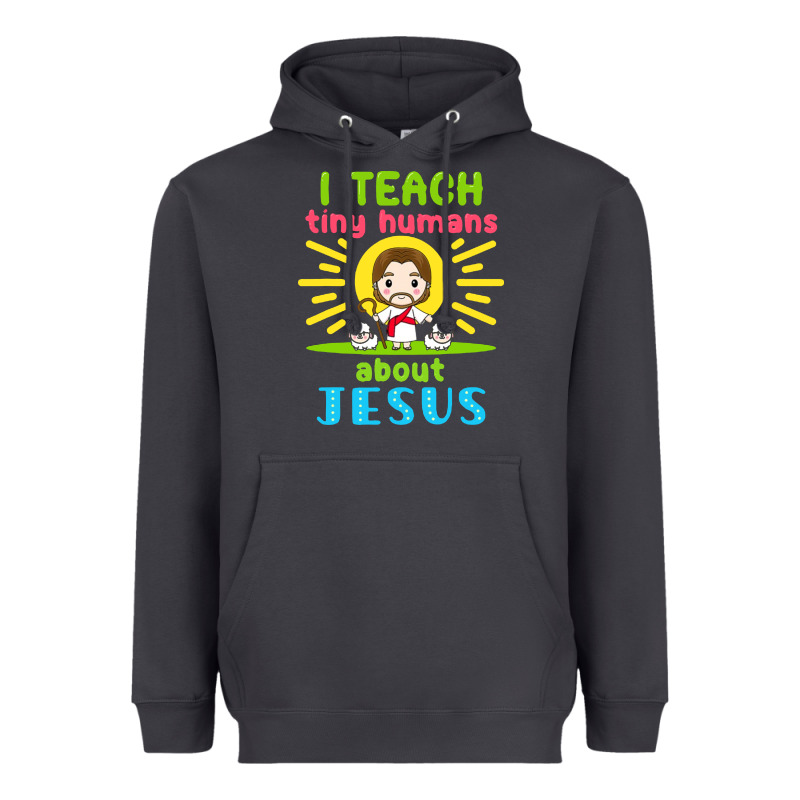 I Teach Tiny Humans About Jesus Heavyweight Hoodie by linhVisuals | Teevron