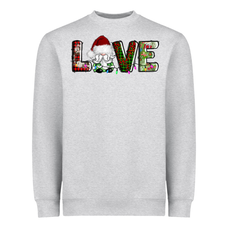 Love Christmas Gnome Heavyweight Sweatshirt by AdoDesignShop | Teevron