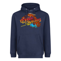 Navy The Doobie Brothers Heavyweight Hoodie - linhVisuals
