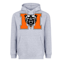 Heather Grey mercer bears Heavyweight Hoodie - linhVisuals
