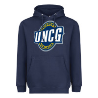 Navy unc greensboro spartans Heavyweight Hoodie - linhVisuals
